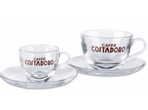 Costadoro espresso set glas 2 stuks