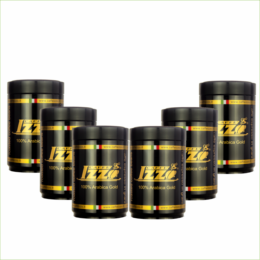 Izzo Gold koffiebonen 100% Arabica 6x 250 gram