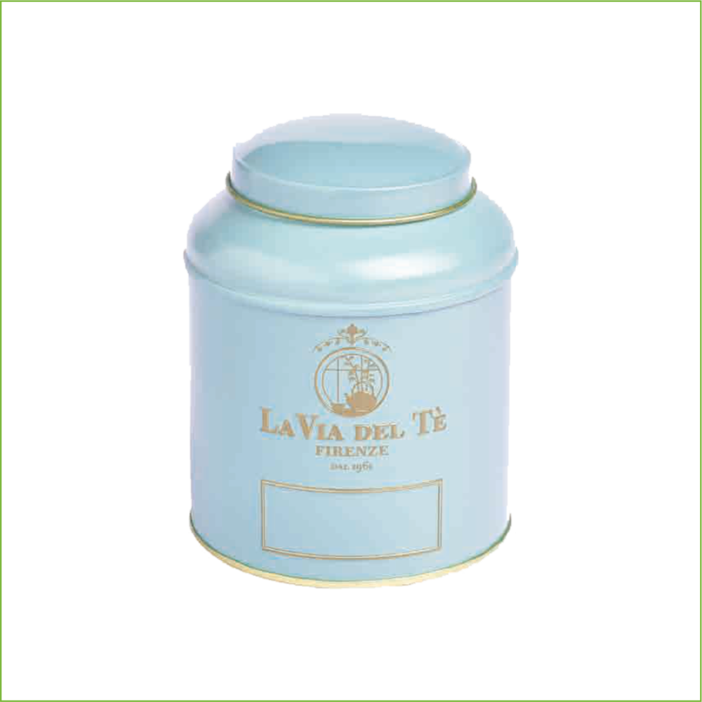 Theeblik la via del té 125 gram pastel licht blauw