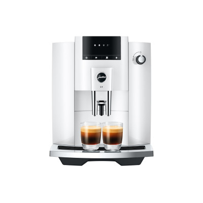 JURA E4 Piano White EUR 739,- en gratis proefpakket nu scherp geprijsd