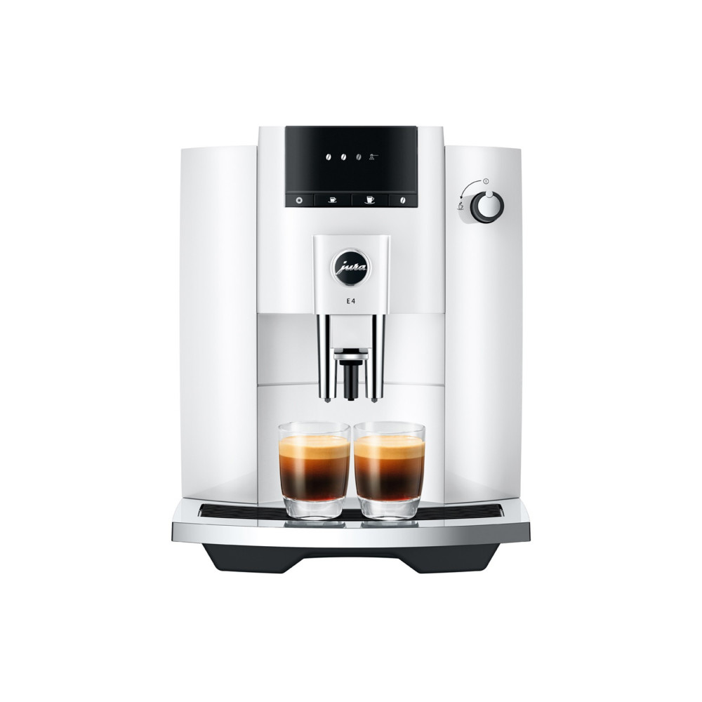 JURA E4 Piano White EUR 739,- en gratis proefpakket nu scherp geprijsd