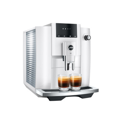 JURA E4 Piano White EUR 739,- en gratis proefpakket nu scherp geprijsd