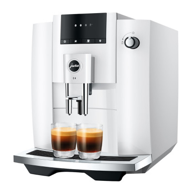 JURA E4 Piano White EUR 739,- en gratis proefpakket nu scherp geprijsd