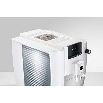 JURA E4 Piano White EUR 739,- en gratis proefpakket nu scherp geprijsd