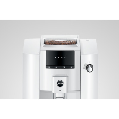 JURA E4 Piano White EUR 739,- en gratis proefpakket nu scherp geprijsd