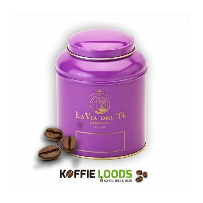 Theeblik la via del te 125 gram paars