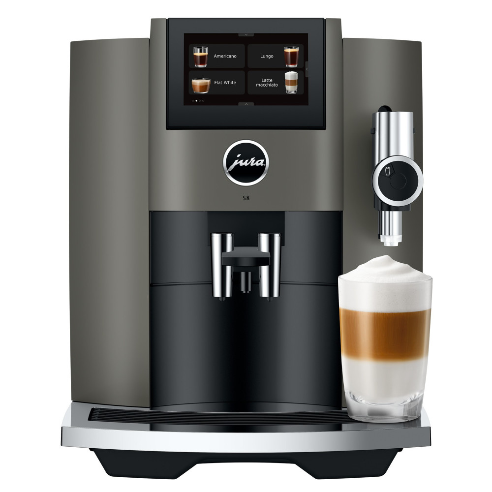 JURA S8 Dark Inox (EB) + € 90 Gratis Proefpakket