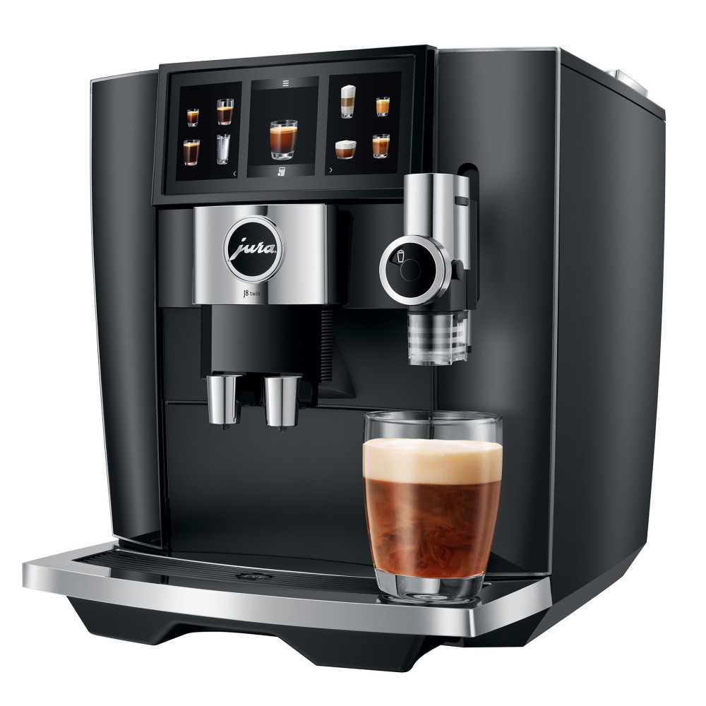 JURA J8 Twin Diamond Black (EA) +  €90 Gratis proefpakket