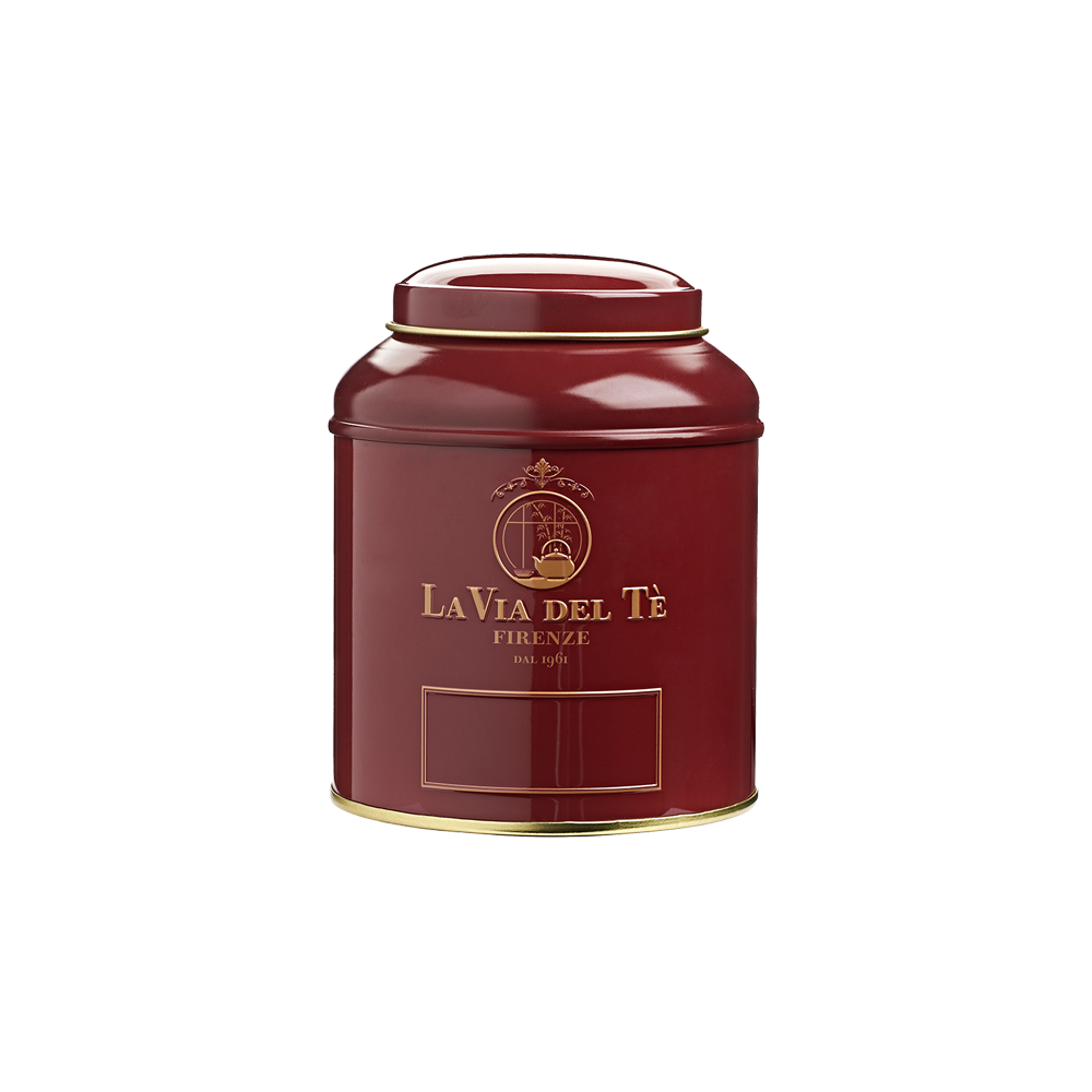Theeblik la via del te 125 grams bordeaux rood