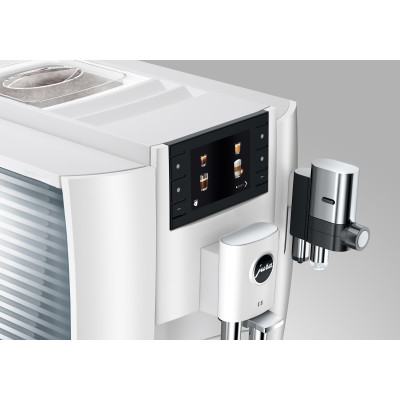 JURA E8 Piano White (EC) + €90 Gratis proefpakket