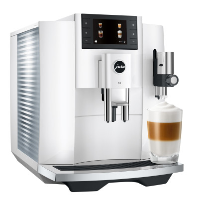 JURA E8 Piano White (EC) + €90 Gratis proefpakket