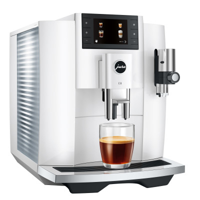 JURA E8 Piano White (EC) + €90 Gratis proefpakket