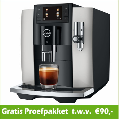 JURA E8 Platina (EC) + €90 Gratis proefpakket