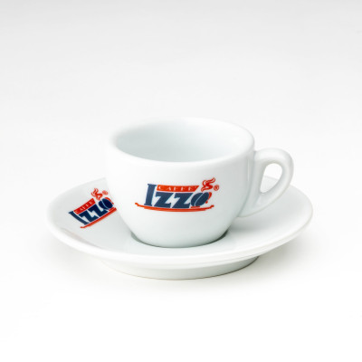 2 stuks Izzo kop en schotel cappuccino