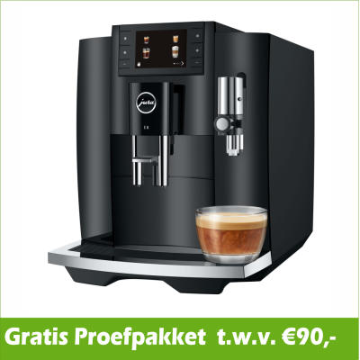 JURA E8 Piano Black + €90Gratis Proefpakket