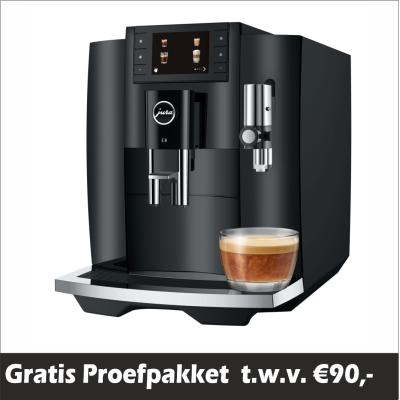 JURA E8 Piano Black + €90Gratis Proefpakket