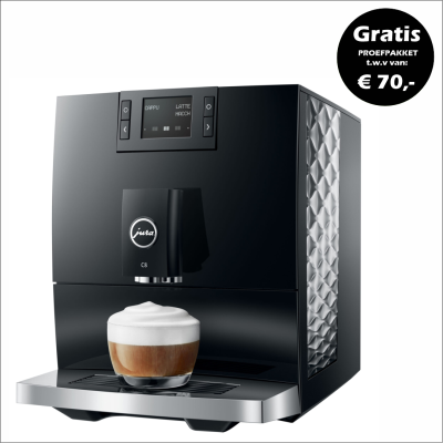 Jura C8 Piano Black + Gratis Proefpakket