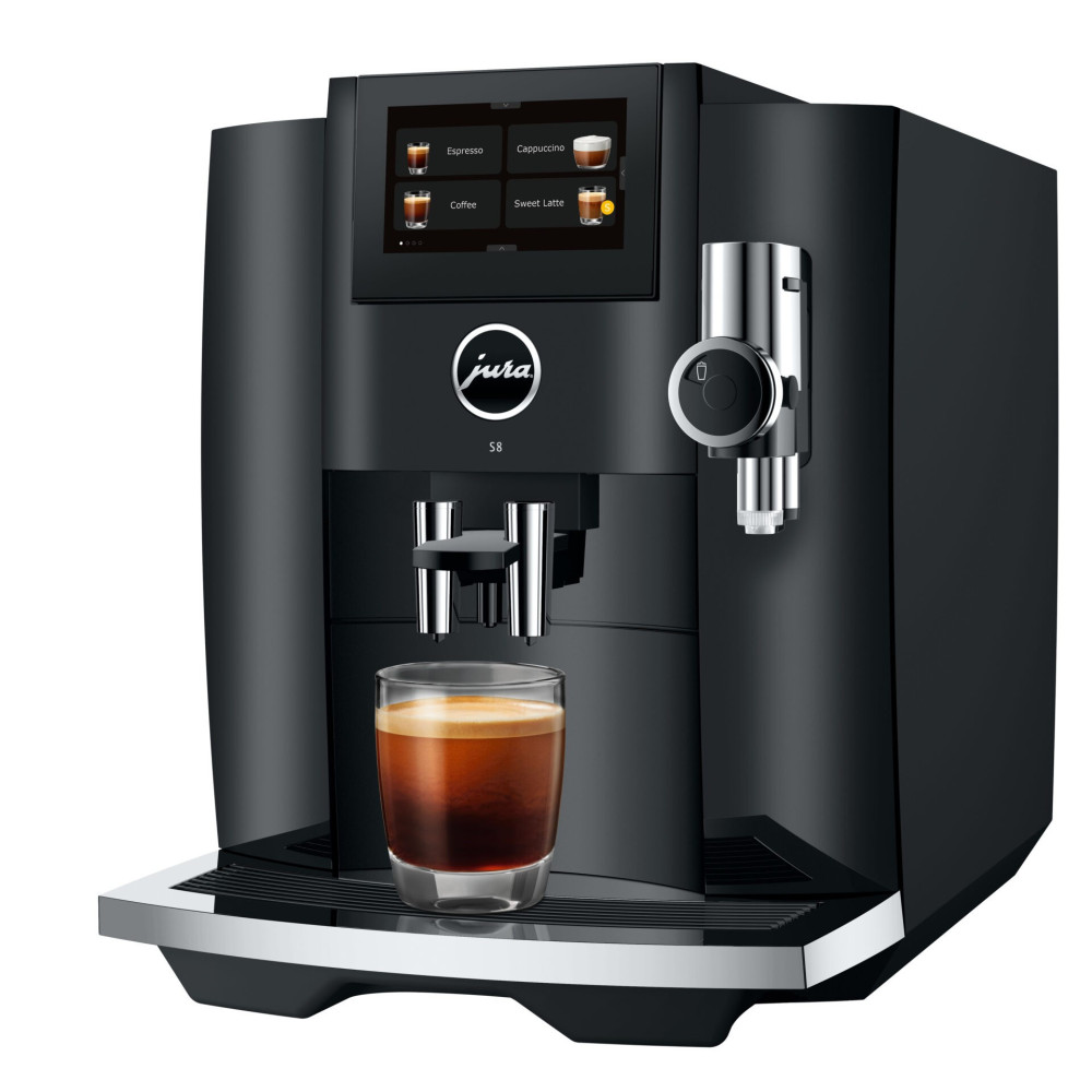 JURA S8 Piano Black (EB) + €90 Gratis Proefpakket