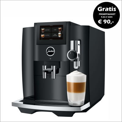 JURA S8 Piano Black (EB) + €90 Gratis Proefpakket