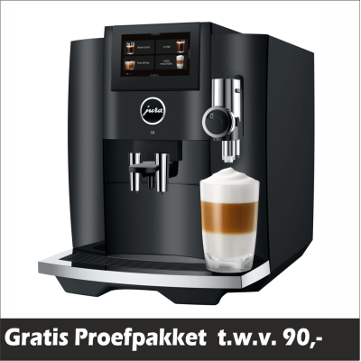 JURA S8 Piano Black (EB) + €90 Gratis Proefpakket