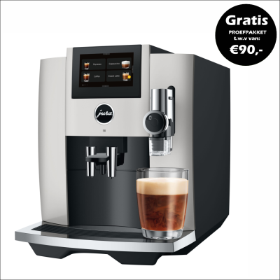 JURA S8 Platina (EB) + €90 Gratis Proefpakket