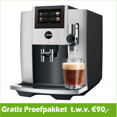 JURA S8 Platina (EB) + €90 Gratis Proefpakket
