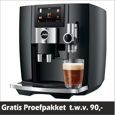 JURA J8 Piano Black (EA) + € 90 Gratis Proefpakket