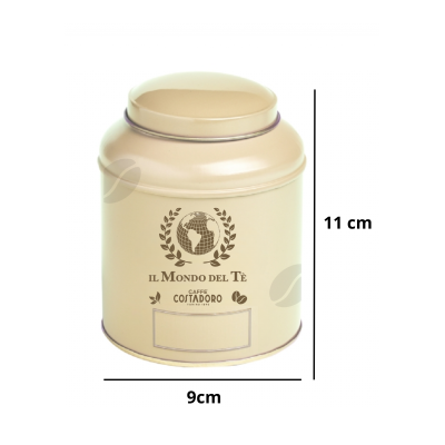 Theeblik il Mondo del Te 125 grams pastelkleur geel