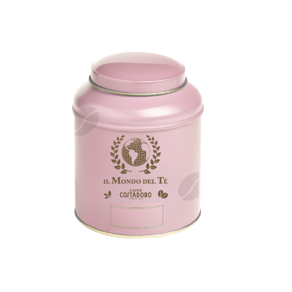 Theeblik il Mondo del Te 125 grams pastelkleur lichtroze