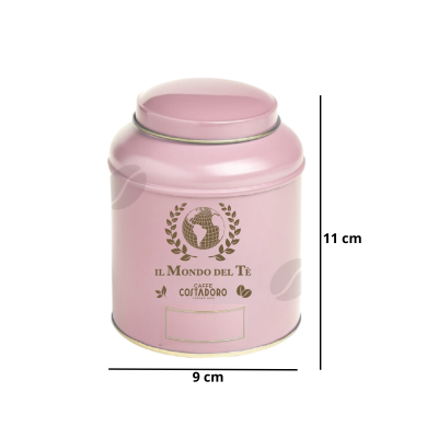 Theeblik il Mondo del Te 125 grams pastelkleur lichtroze