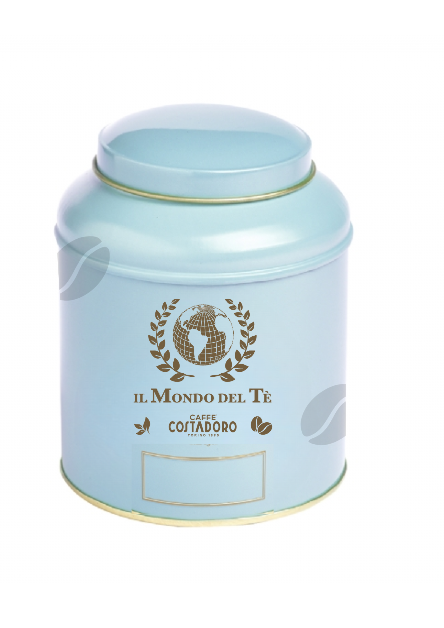 Theeblik il Mondo del Te 125 grams pastelkleur lichtblauw