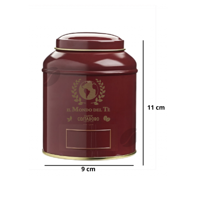 Theeblik il Mondo del Te 125 grams bordeauxrood