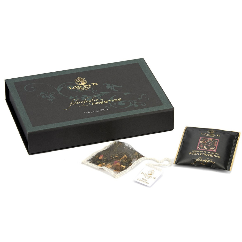 Theedoos eco-leer zwart