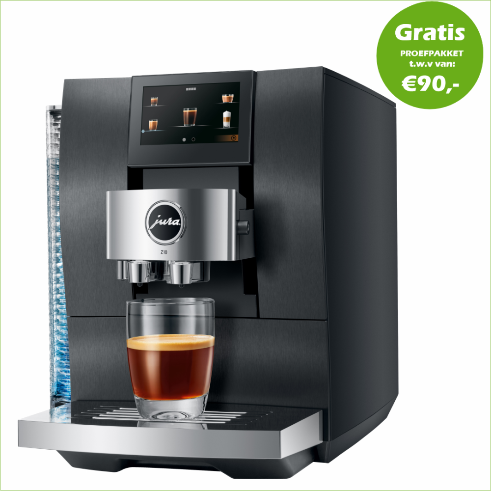JURA Z10 Aluminium Black (EA) + Gratis Proefpakket -