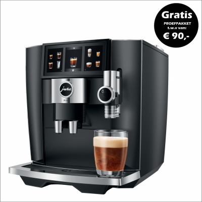 JURA J8 Twin Diamond Black (EA) +  €90 Gratis proefpakket