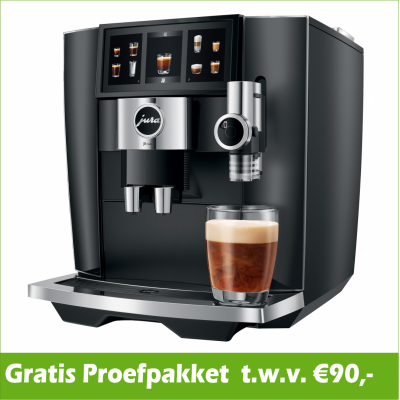 JURA J8 Twin Diamond Black (EA) +  €90 Gratis proefpakket