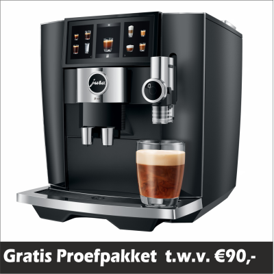 JURA J8 Twin Diamond Black (EA) +  €90 Gratis proefpakket