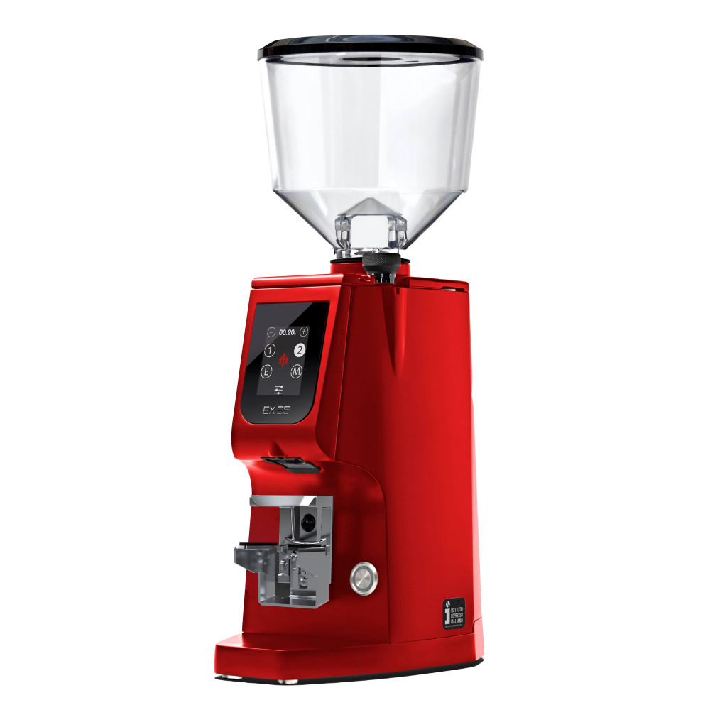 EUREKA Atom Excellence 65 mm Ferrari Rood – Nu voor €989 | Professionele Koffiemolen