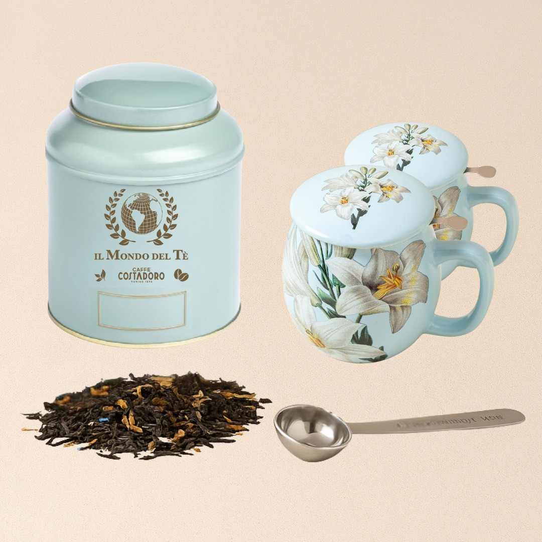 Luxe thee set lichtblauw