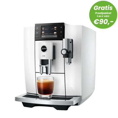 Jura E8 Piano White Aanbieding