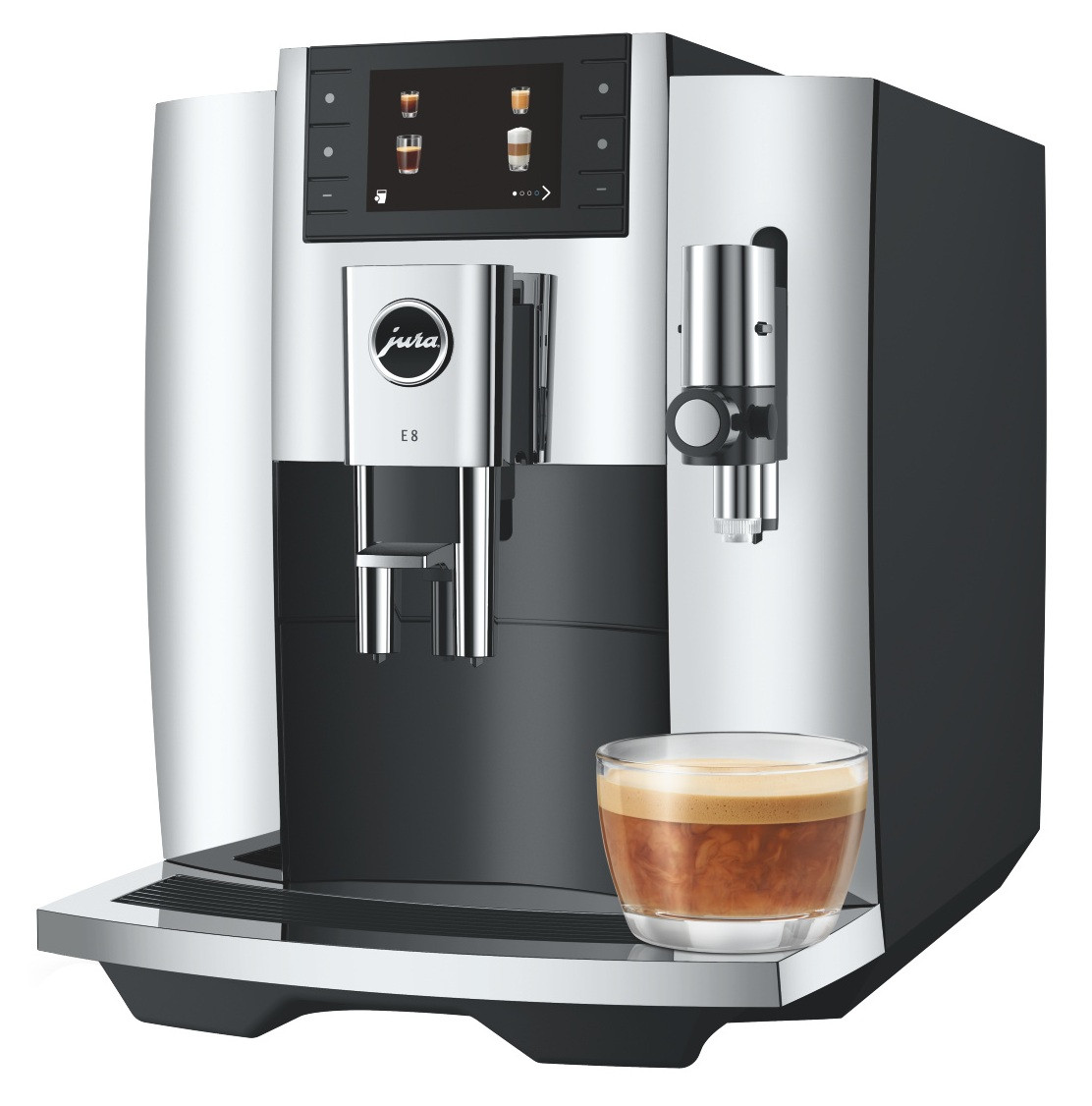 JURA E8 Chrome (EB) + Gratis Proefpakket