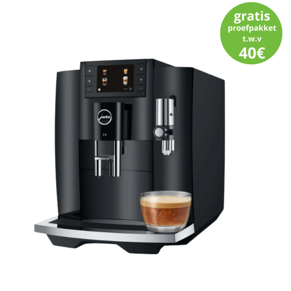 JURA E8 Piano Black EC + €40 Gratis Proefpakket