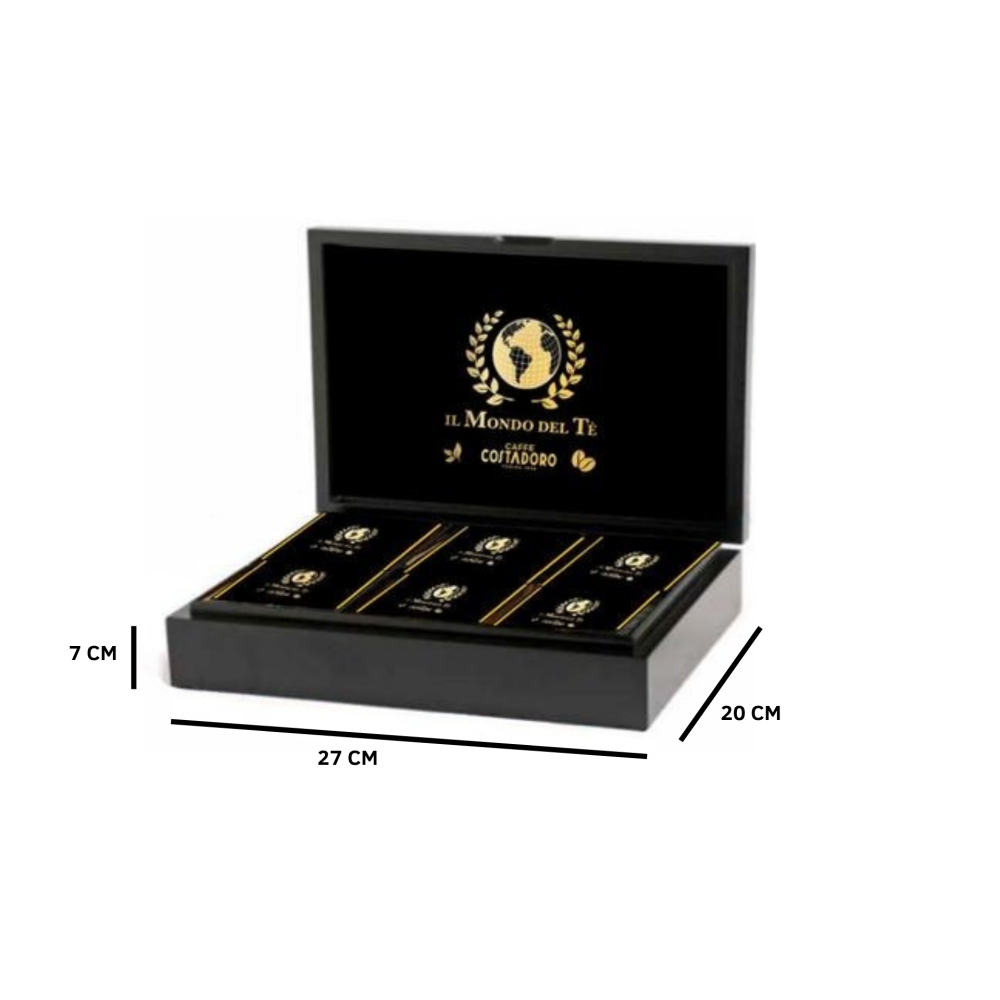Luxe Theedoos + 120 theezakjes- Il Mondo del Te
