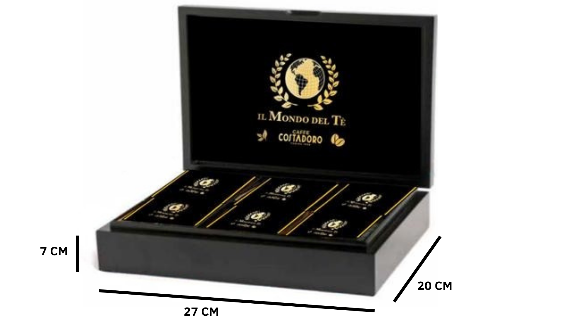 Luxe Theedoos + 120 theezakjes- Il Mondo del Te