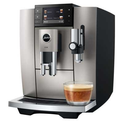 JURA E8 Midnight Silver ED  - Nu € 1.129,- + Proefpakket