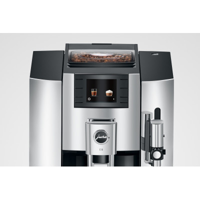 JURA E8 Chrome (EB) + Gratis Proefpakket